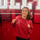 Nike Bling "A" Crimson Crop Sweatshirt