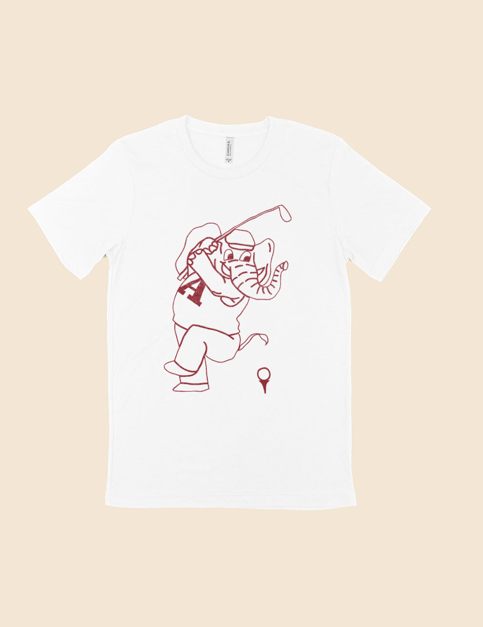 Swinging Elephant Golf T-Shirt