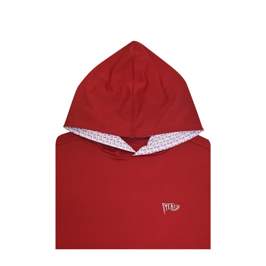 Micro Fleece Performance Pennant Print Hoodie