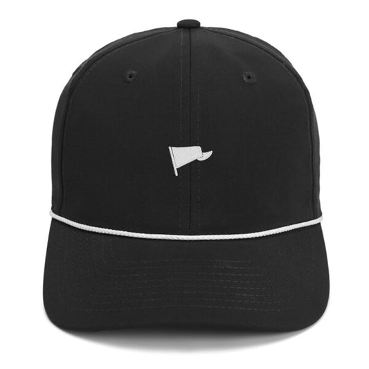 Casquette à cordelette Pennant | Noir et blanc
