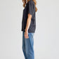 Mini Logo Butter Soft Boxy Crop in Black