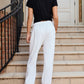 Logo Softest Fleece Straight Leg Sweatpant in White