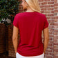 Mini Logo Butter Soft Crew in Crimson