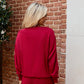 Logo Softest Fleece Crewneck in Crimson