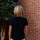 Logo Butter Soft Crew in Black