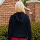 Mini Bama Softest Fleece Hoodie in Black