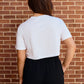 Logo Cloud Boxy Crop in White