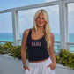 BAMA 2x1 Luxe Rib Tank in Black