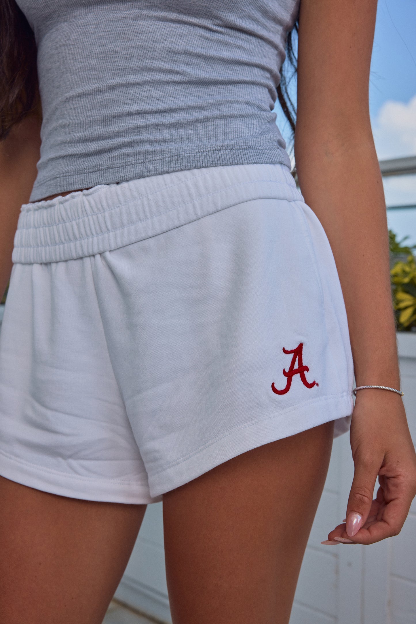 Logo Softest Fleece Short in White