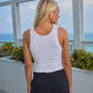 BAMA 2x1 Luxe Rib Tank in White